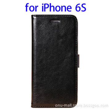 2015 New Products Crystal Texture Leather Leather Case Cover for iPhone 6S with Card Slots